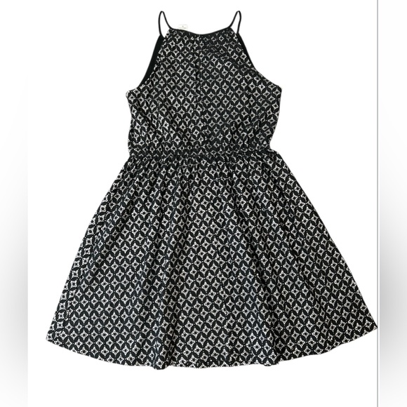 Bar 111 Fit&Flare Black&Silver Strappy tank dress Size S Formal Holiday Y2K - Picture 3 of 5